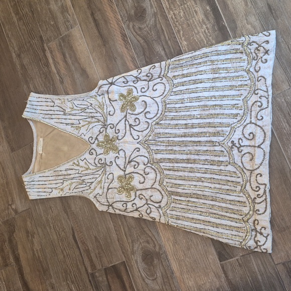 XS-M SPELL Spell & the Gypsy Collective Elsa Sequin Mini Dress in Eggnog - Picture 5 of 16